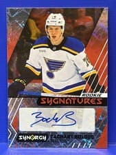 Zachary Bolduc 2024-25 Upper Deck Synergy Rookie Sygnatures card