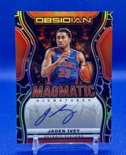 2024-25 Panini Obsidian Magmatic Signatures Jaden Ivey #MS-JIV card
