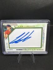 2025 Panini Boys of Summer Jumbo Acetate Signatures Cam Caminiti #33 card