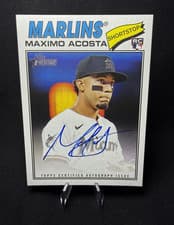 2026 Topps Heritage Real One Autographs Maximo Acosta #ROA-MA card