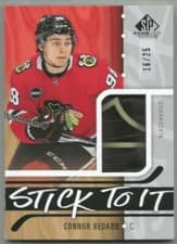 2024-25 SP Game Used Stick to It Connor Bedard #STI-CB card
