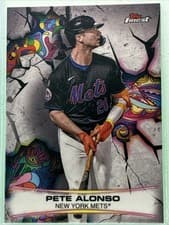 2025 Finest Smashing Through Pete Alonso #S-14 card