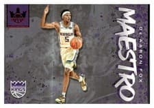 De'Aaron Fox 2019 Panini Court Kings Maestros card