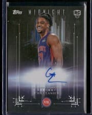 2025-26 Topps Midnight Dark Marks Rookies Signatures Chaz Lanier #DMR-CL card