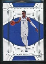 TyTy Washington Jr. 2022 Panini National Treasures Collegiate card