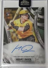 2024 Topps Chrome Black Super Futures Autographs Henry Davis #SFA-HD card