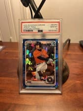 Jeremy Pena 2020 Bowman Chrome Prospects Sapphire card