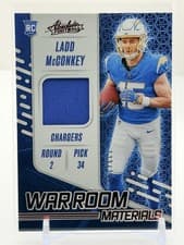 Ladd McConkey 2024 Panini Absolute War Room Materials card