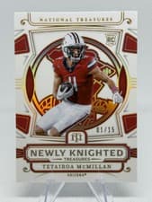 2025 Panini National Treasures Collegiate Newly Knighted Treasures Tetairoa McMillan #6 card