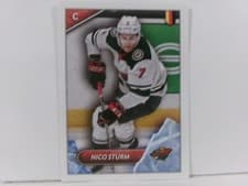 Nico Sturm 2021 Topps NHL Sticker card