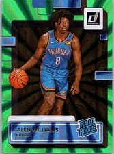 Jalen Williams 2022 Panini Donruss card