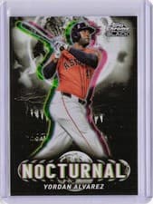 2025 Topps Chrome Black Nocturnal Yordan Alvarez #NOC-21 card