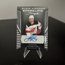 2025-26 Upper Deck Black Diamond Sparkling Scripts Dougie Hamilton #SS-DH card
