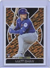 2025 Topps Update Topps Black Gold Matt Shaw #BG-7 card