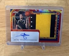 2025 Topps Chrome McDonald's All American Golden Patch Autographs Shon Abaev #GP-SA card