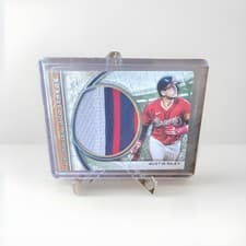 2025 Topps Museum Collection Momentous Material Jumbo Patch Relics Austin Riley #MMJP-ARI card