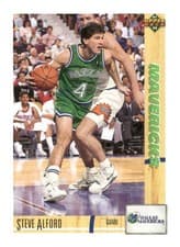 Steve Alford 1991-92 Upper Deck Base Set card