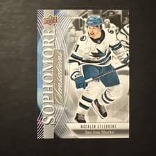 2025-26 Upper Deck Sophomore Sensations Macklin Celebrini #SO-1 card