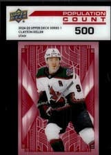 Clayton Keller 2024-25 Upper Deck Population Count card