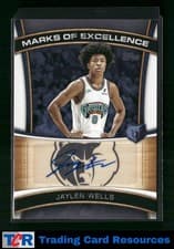 2025-26 Topps Marks of Excellence Jaylen Wells #ME-JW card