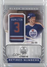 Al Hamilton 2024-25 Upper Deck Black Diamond Oilers Retired Number Patches card