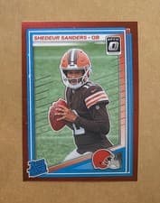 Shedeur Sanders 2025 Panini Donruss Optic card