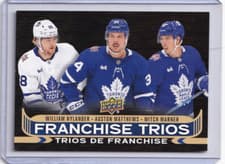 2024 Upper Deck Tim Hortons Franchise Trios William Nylander / Auston Matthews / Mitch Marner #FT-3