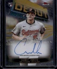 2025 Finest Debut Autographs Coby Mayo #DAV-CM card