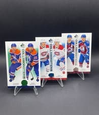 Jack Hughes / Luke Hughes 2023 SP Authentic Collaborations card