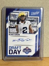 2024 Panini Prestige Draft Day Signatures Blake Corum #DDS-BCM card