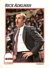Rick Adelman 1991-92 Hoops Base Set card