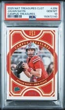 2025 Panini National Treasures Collegiate Campus Treasures Julian Sayin #17 card