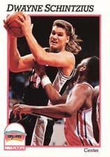 Dwayne Schintzius 1991-92 Hoops Base Set card
