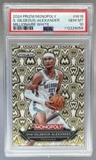 Shai Gilgeous-Alexander 2024-25 Panini Prizm Monopoly Millionaire White card