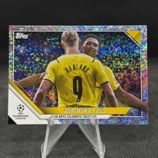 Jude Bellingham, Erling Haaland 2021 Topps UEFA Champions League card