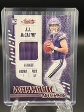 2024 Panini Absolute War Room Materials J.J. McCarthy #WRM-JMY card
