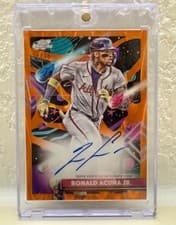 2025 Topps Cosmic Chrome Cosmic Chrome Autographs Ronald Acuña Jr. #CCA-RAC card
