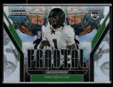 2025 Panini Prizm Black Fractal Dakorien Moore #20 card