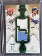 2026 Topps Tier One Dual Player Relics Trea Turner #DPR-HT card