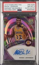 Magic Johnson 2019 Panini Spectra Radiant Signatures card