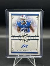 2025 Panini National Treasures Signatures Greg Rousseau #85 card