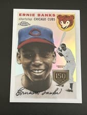 2019 Topps Complete Set Chrome Greatest Card Reprints Ernie Banks #13