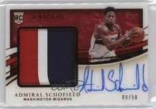 2019 Panini Immaculate Collection Premium Patch Autographs Admiral Schofield #ASH