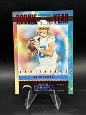 Justin Herbert 2020 Panini Contenders Rookie of the Year card