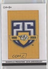 2024-25 O-Pee-Chee Team Logo Patches Nashville Predators 25th Anniversary #392 card