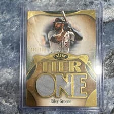 2025 Topps Tier One Die-Cut Relics Riley Greene #T1RD-RG card