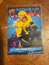 2025-26 Upper Deck Rookie Commemorative Class Ozzy Wiesblatt #RC-7 card