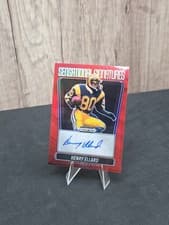 2025 Panini Prizm Black Prizmatrix Signatures Henry Ellard #41 card
