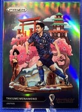 Takumi Minamino 2022 Panini Prizm World Cup National Landmarks card