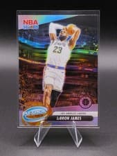 LeBron James 2023 Panini Hoops Premium Stock Attack the Rack card